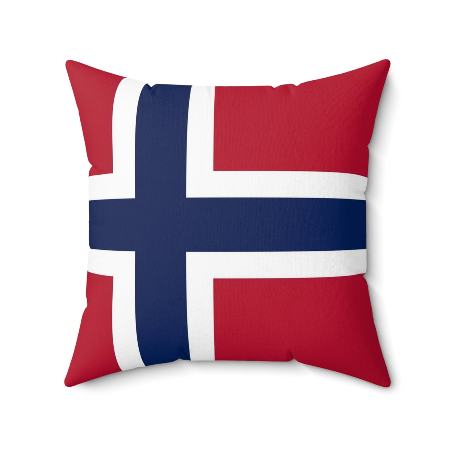 Norwegian Flag Square Pillow | Cozy Home Decor