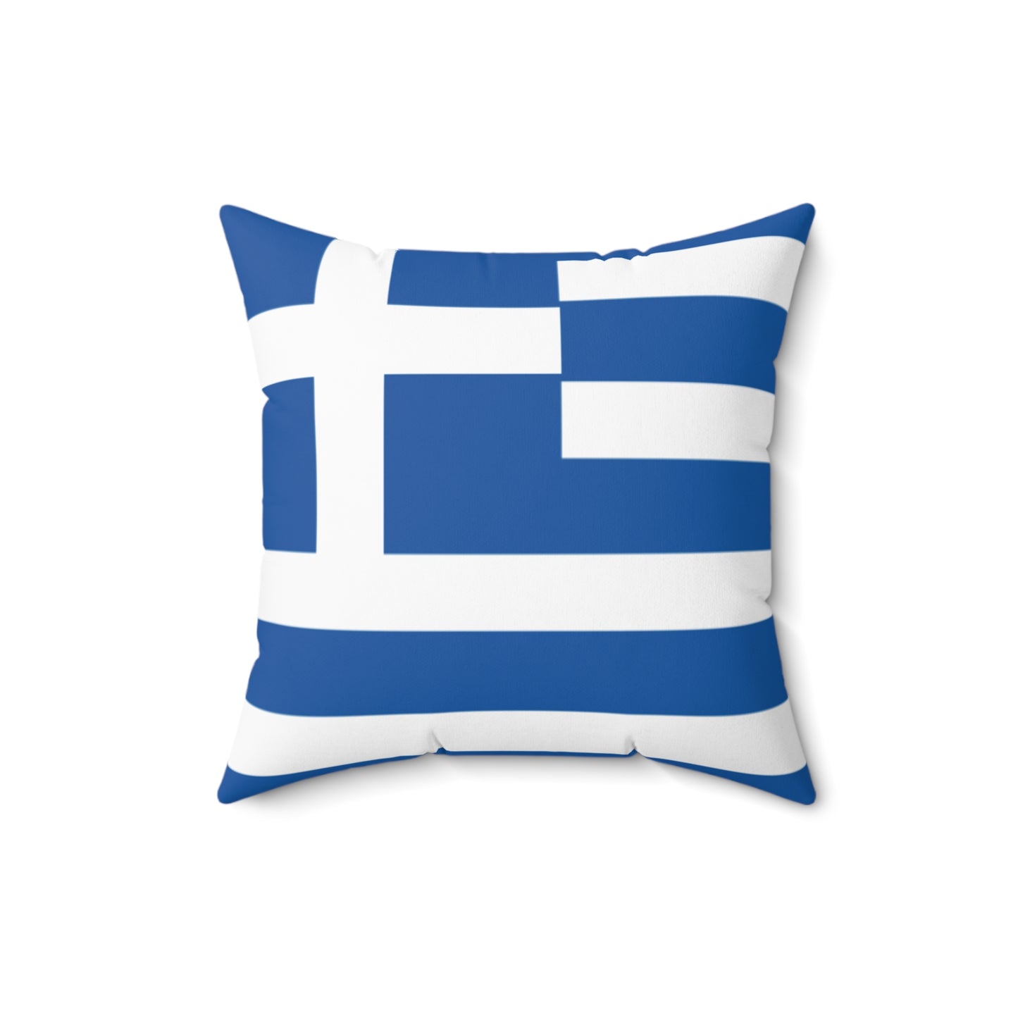 Nautical Greek Flag Throw Pillow - Coastal Home Decor