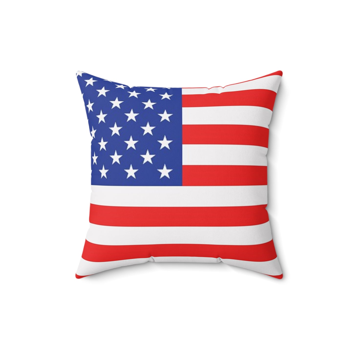 American Flag Square Pillow - Patriotic Home Decor for Fourth of July & Independence Day