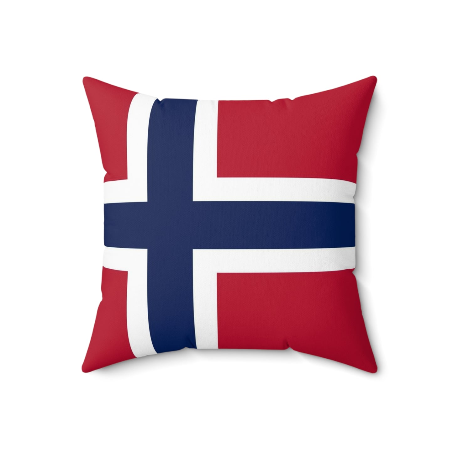 Norwegian Flag Square Pillow | Cozy Home Decor