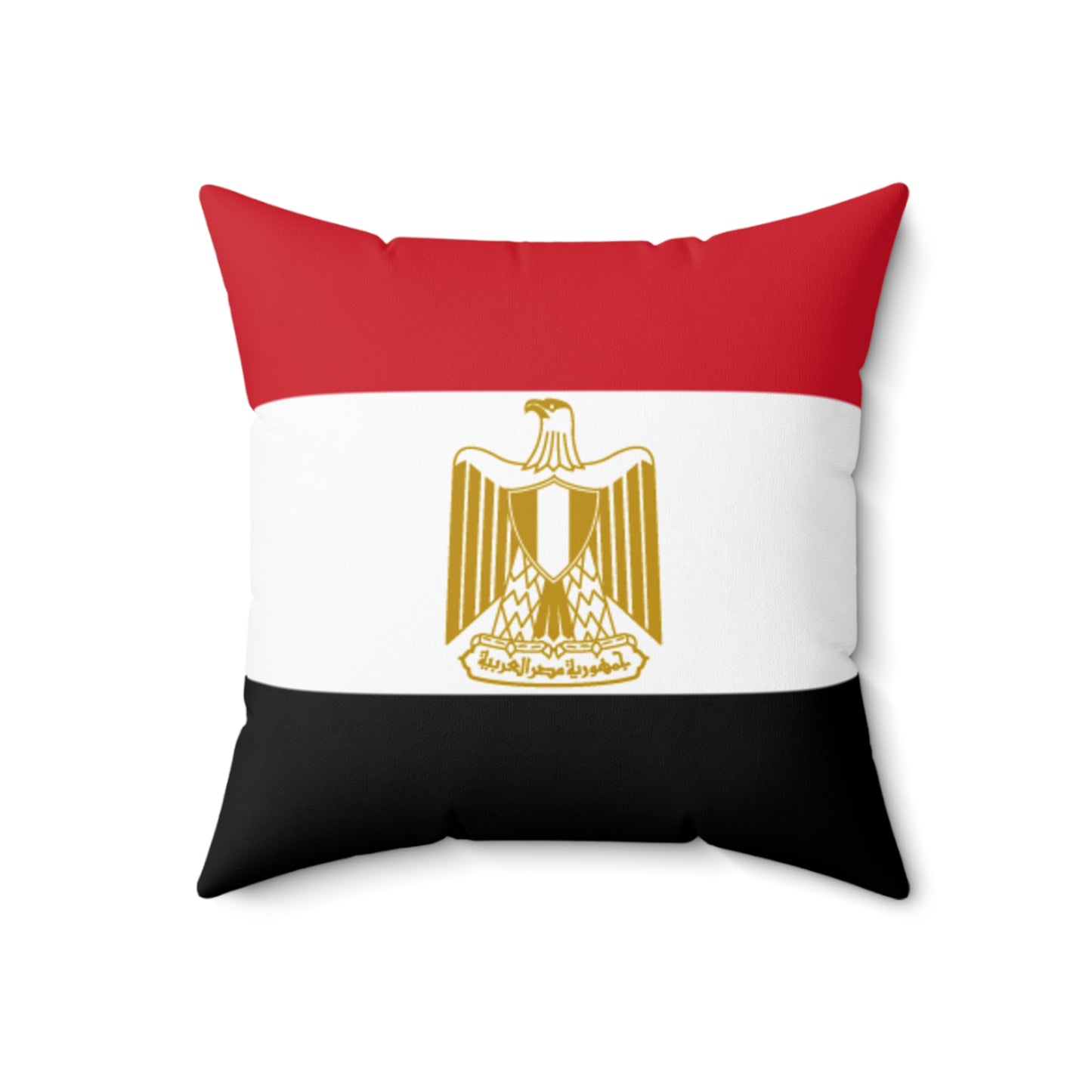 Egyptian Flag Square Pillow – Cozy Decor for Cultural Celebrations