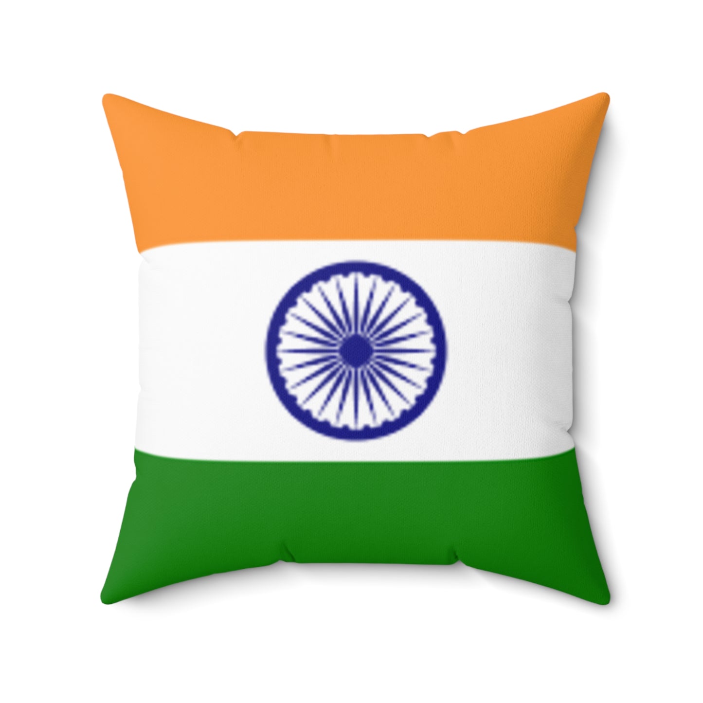 Indian Flag Decorative Pillow - Spun Polyester Square Cushion