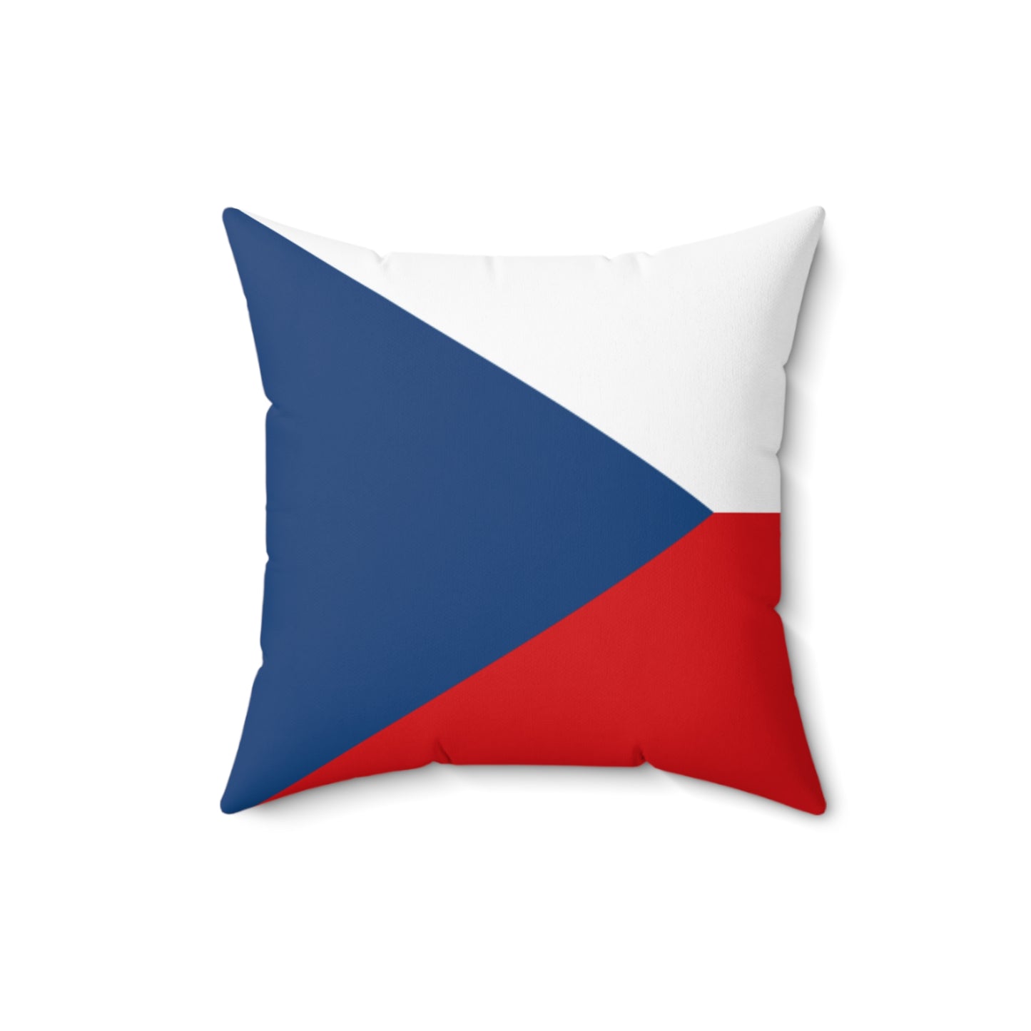 Czech Flag Decorative Pillow - Spun Polyester Square Cushion for Home Decor