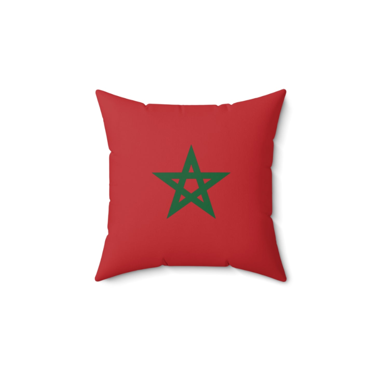 Moroccan Star Throw Pillow | Vibrant Red Decorative Cushion for Home Decor