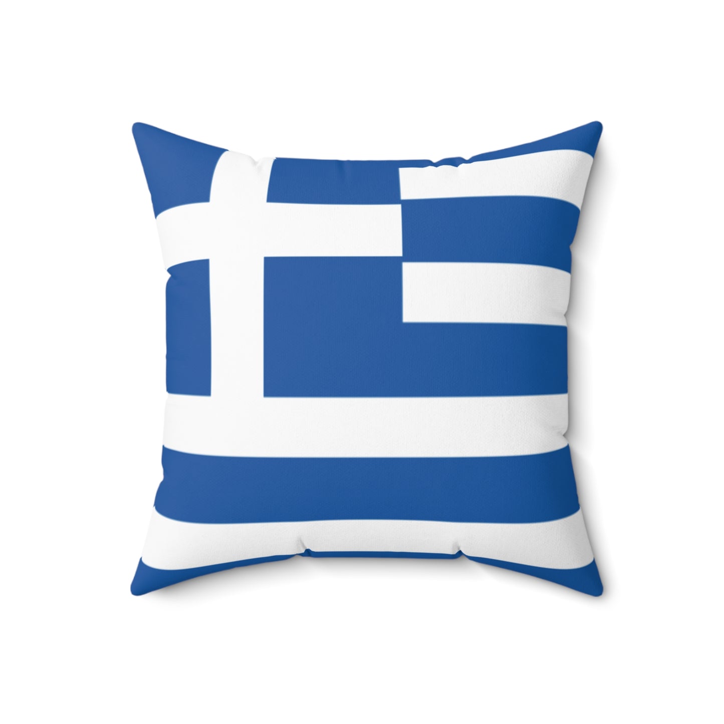 Nautical Greek Flag Throw Pillow - Coastal Home Decor