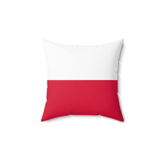 Poland Spun Polyester Square Pillow - Modern Home Décor