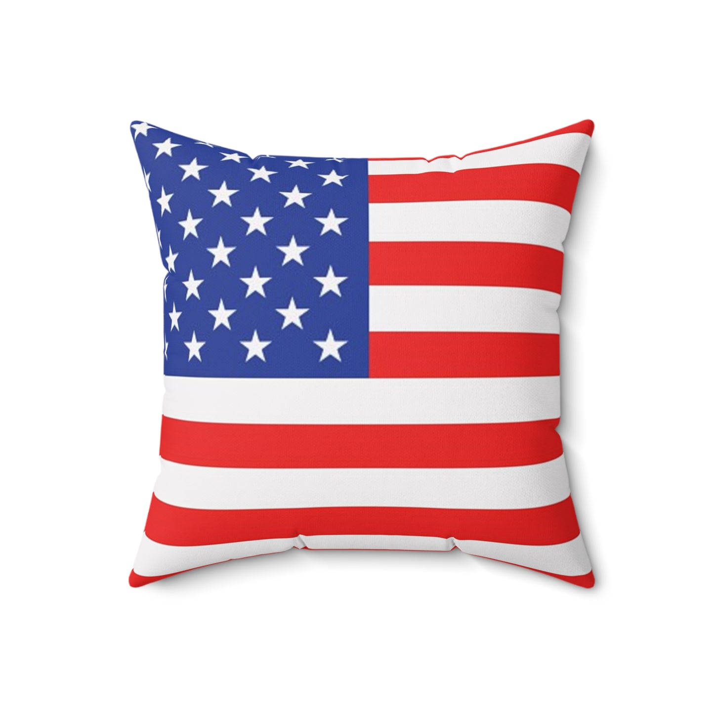 American Flag Square Pillow - Patriotic Home Decor for Fourth of July & Independence Day