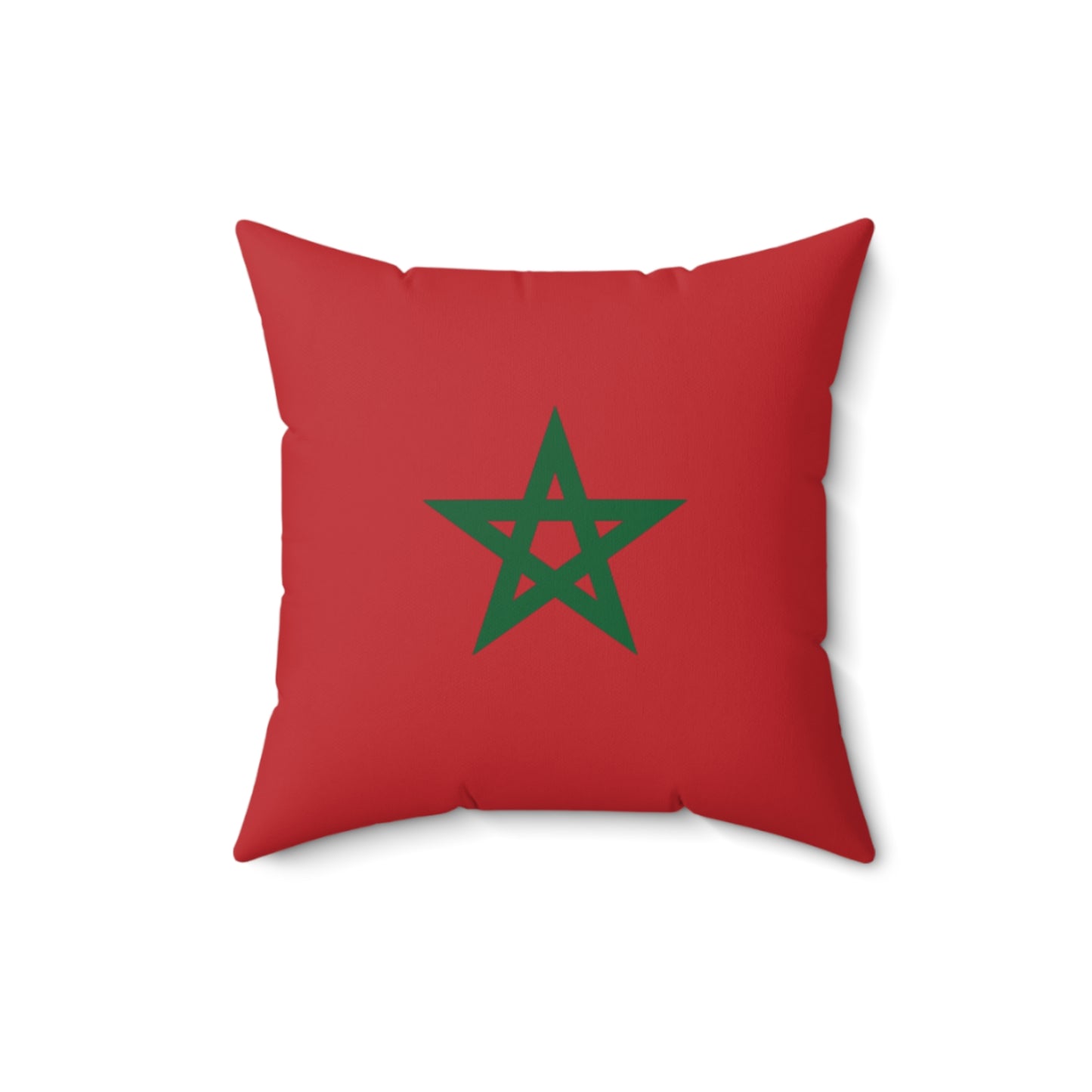 Moroccan Star Throw Pillow | Vibrant Red Decorative Cushion for Home Decor