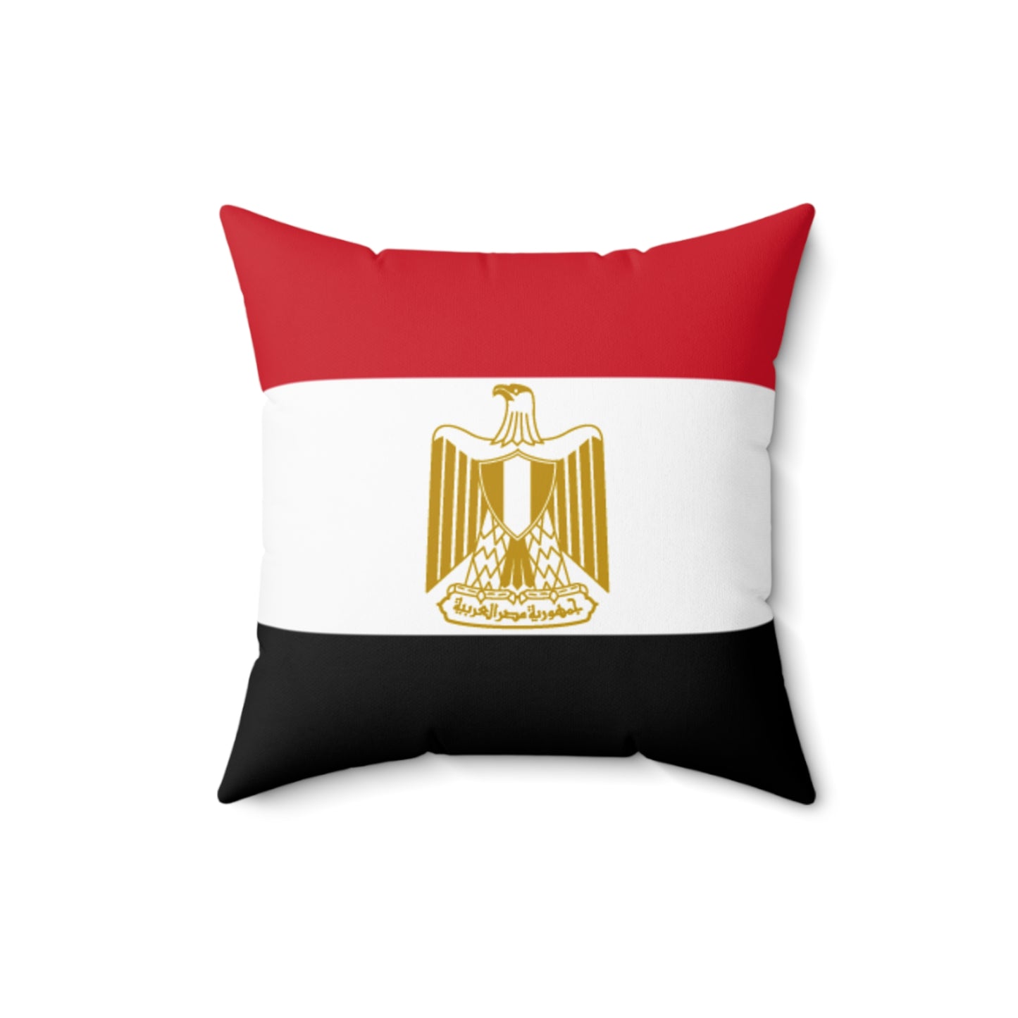 Egyptian Flag Square Pillow – Cozy Decor for Cultural Celebrations