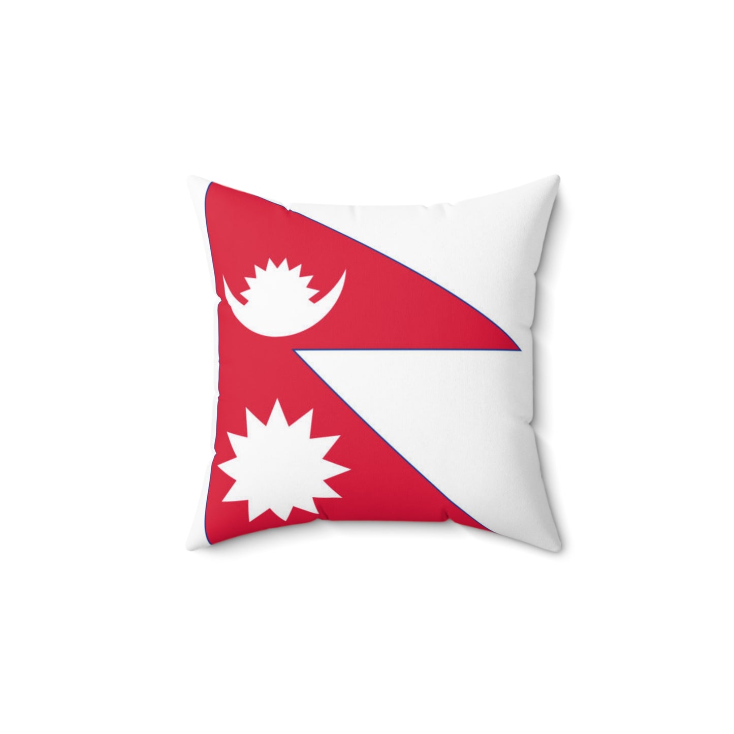 Nepal Flag Square Pillow | Cozy Home Decor for Travel Enthusiasts