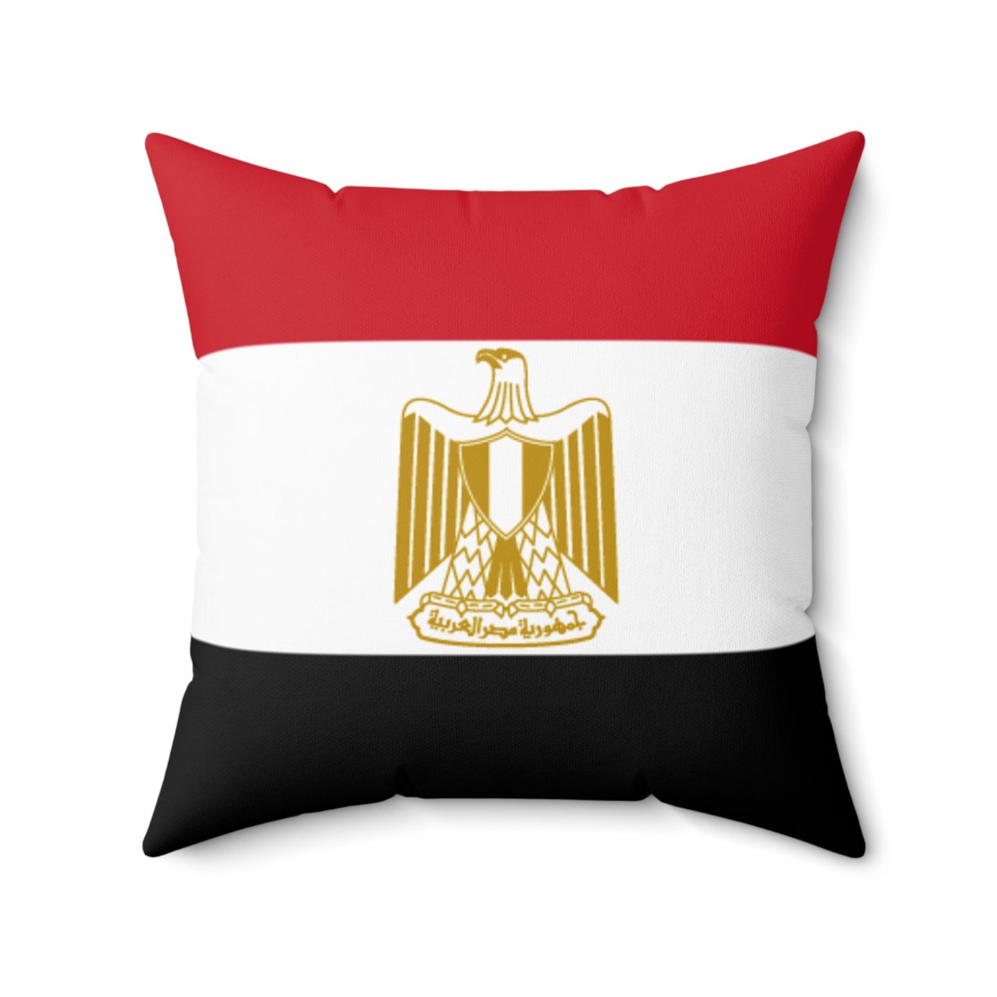 Egyptian Flag Square Pillow – Cozy Decor for Cultural Celebrations