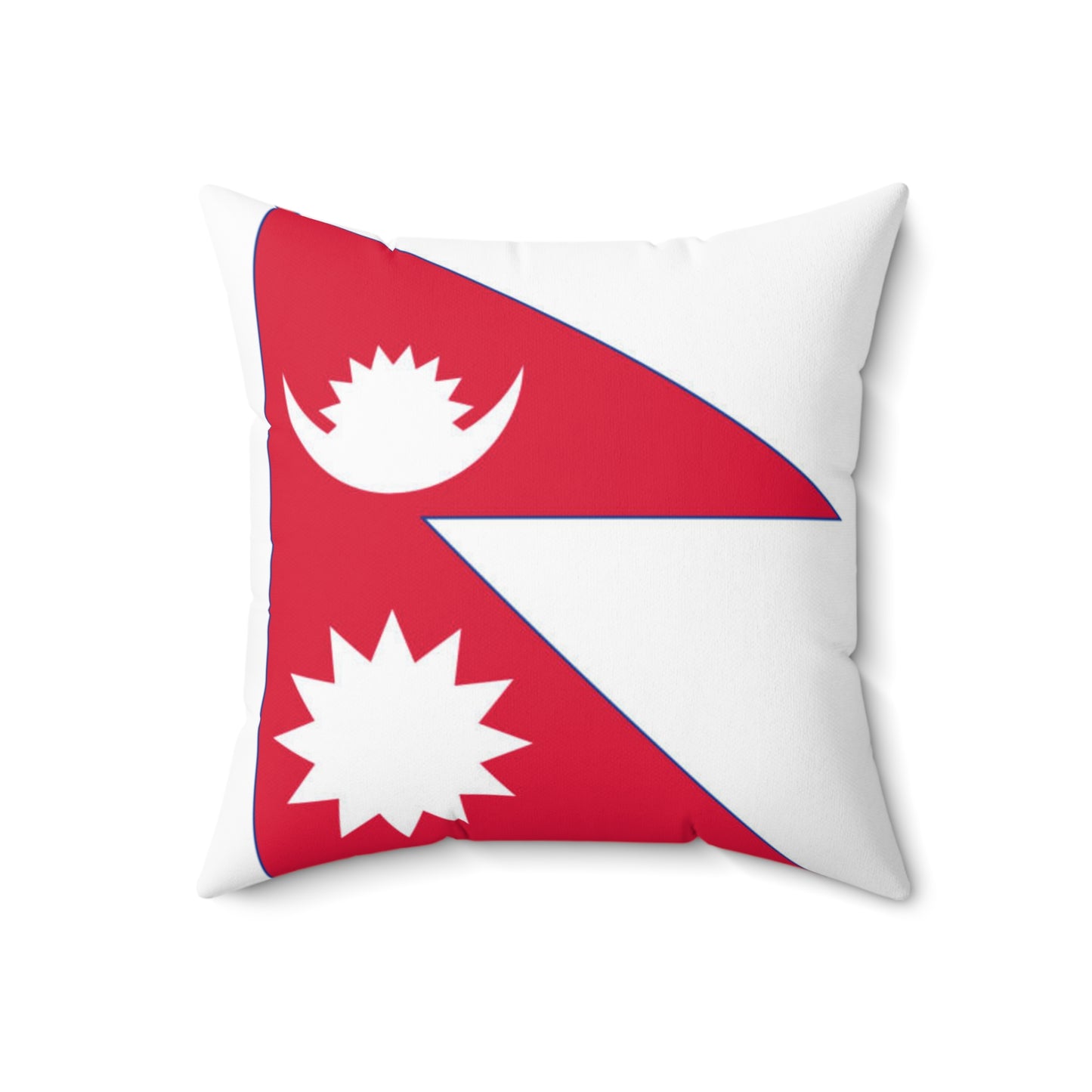 Nepal Flag Square Pillow | Cozy Home Decor for Travel Enthusiasts