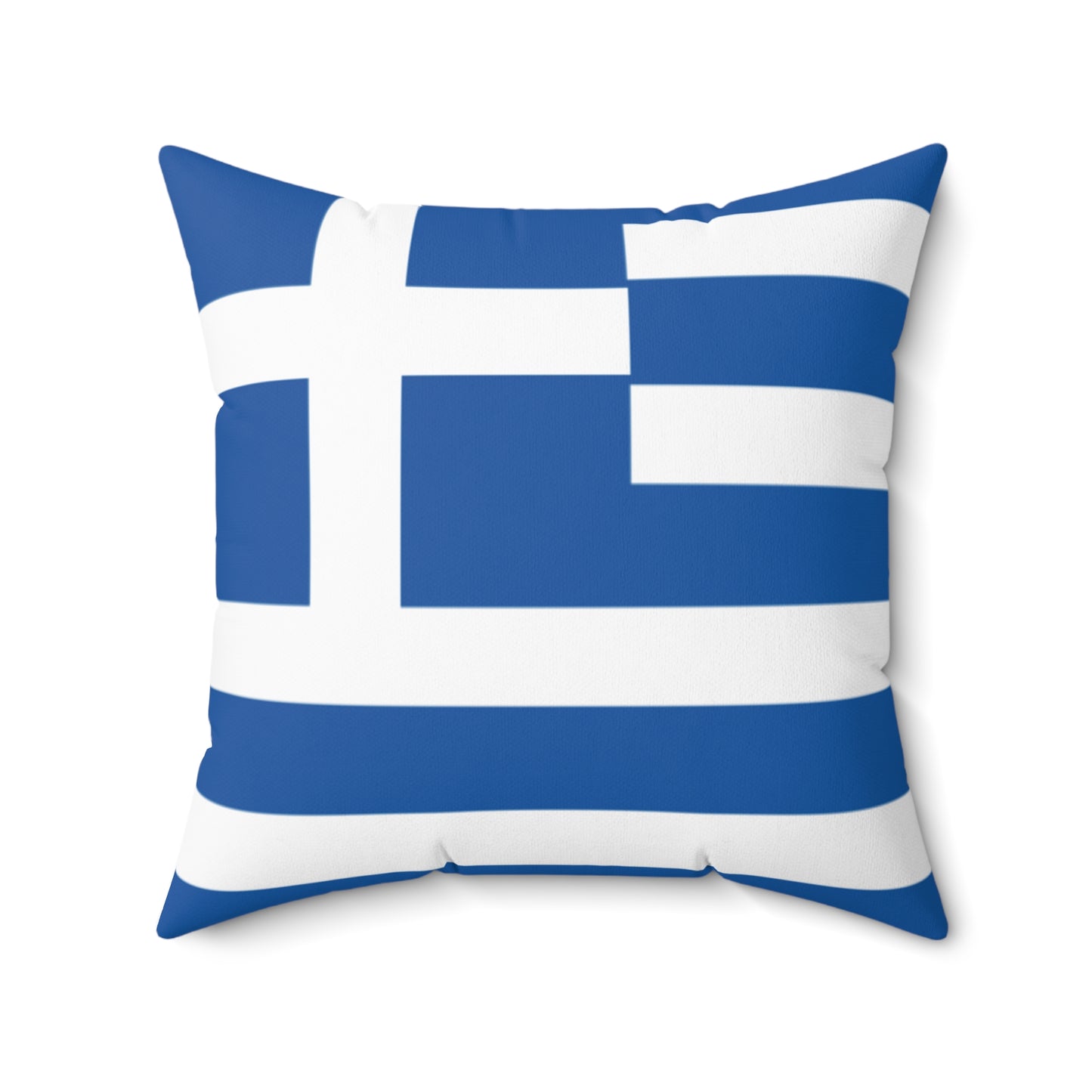 Nautical Greek Flag Throw Pillow - Coastal Home Decor