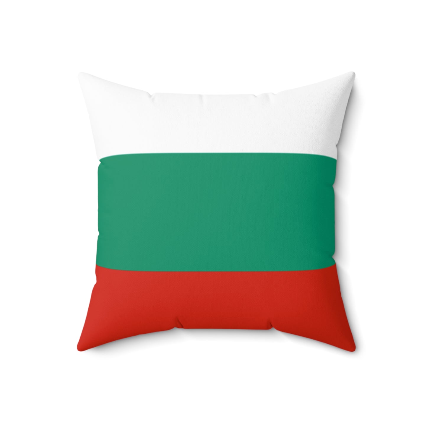 Bulgaria Flag Square Pillow | Stylish Spun Polyester Home Decor