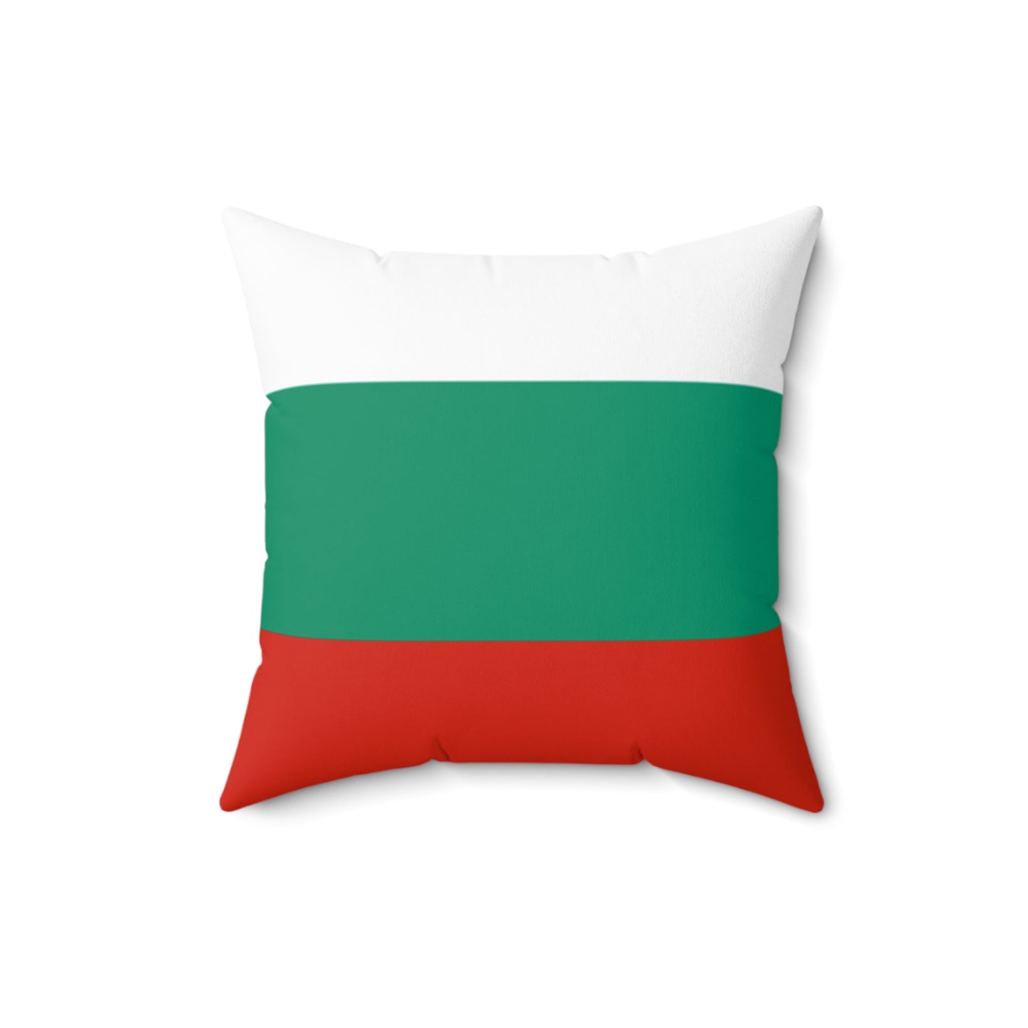 Bulgaria Flag Square Pillow | Stylish Spun Polyester Home Decor