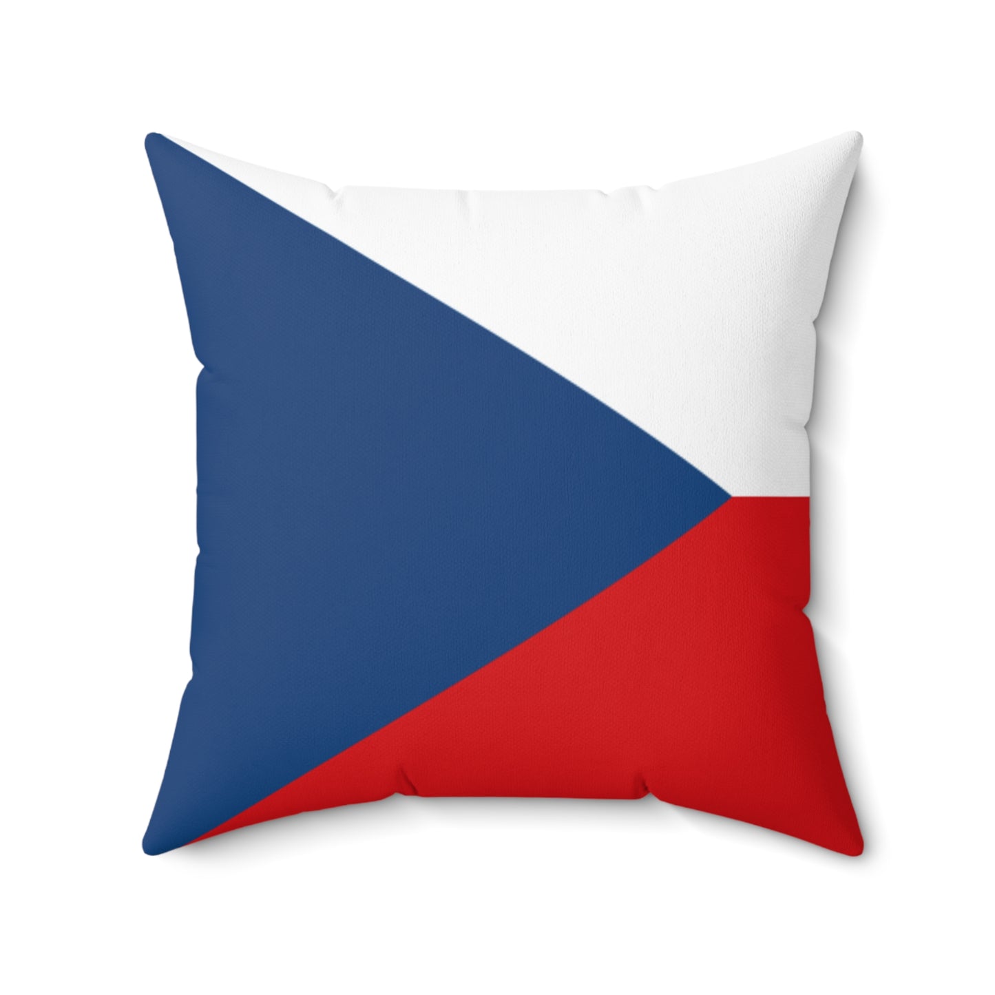 Czech Flag Decorative Pillow - Spun Polyester Square Cushion for Home Decor