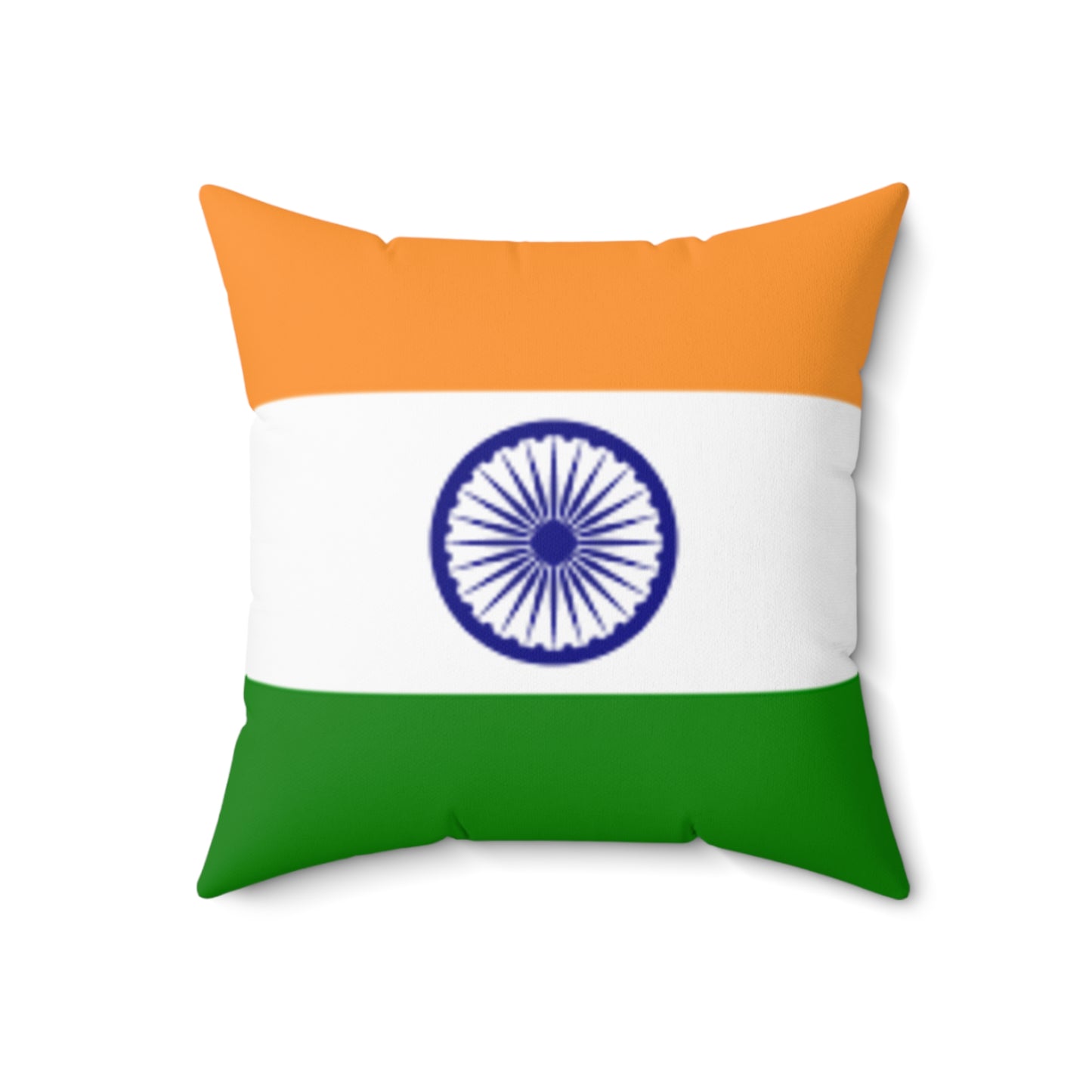 Indian Flag Decorative Pillow - Spun Polyester Square Cushion