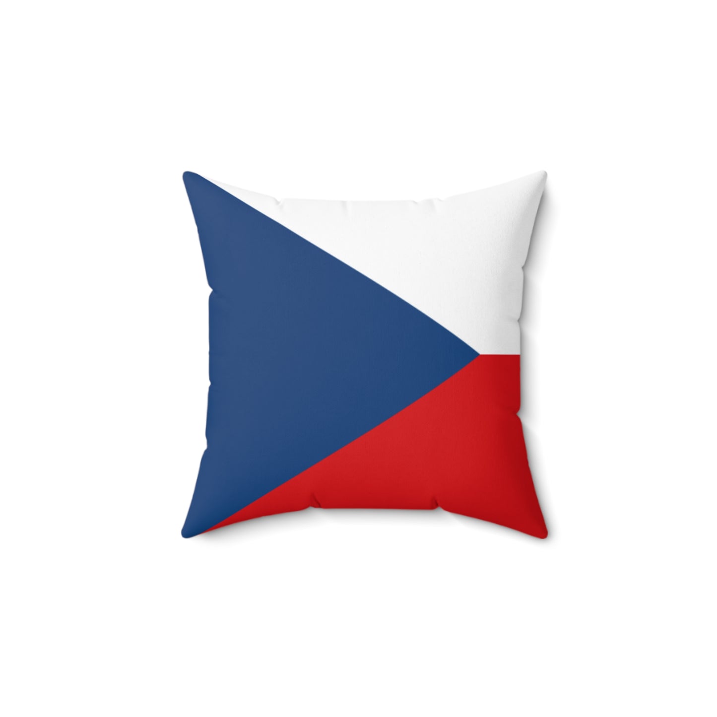 Czech Flag Decorative Pillow - Spun Polyester Square Cushion for Home Decor