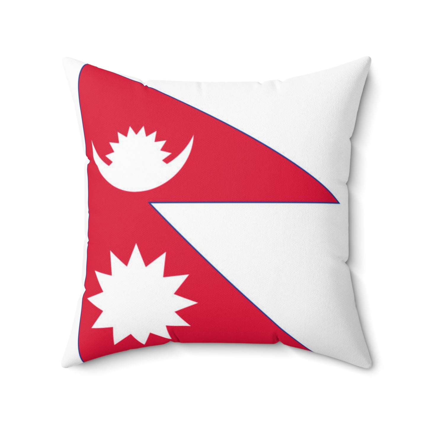 Nepal Flag Square Pillow | Cozy Home Decor for Travel Enthusiasts