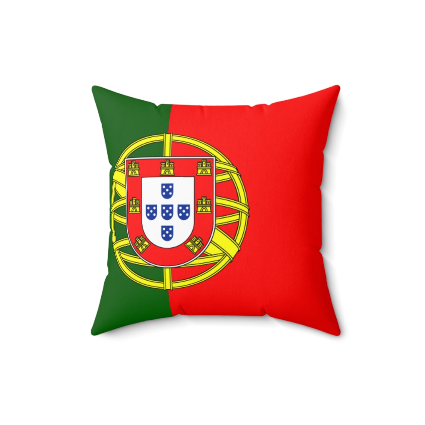 Portugal Flag Decorative Pillow - Spun Polyester Square Cushion for Home Decor