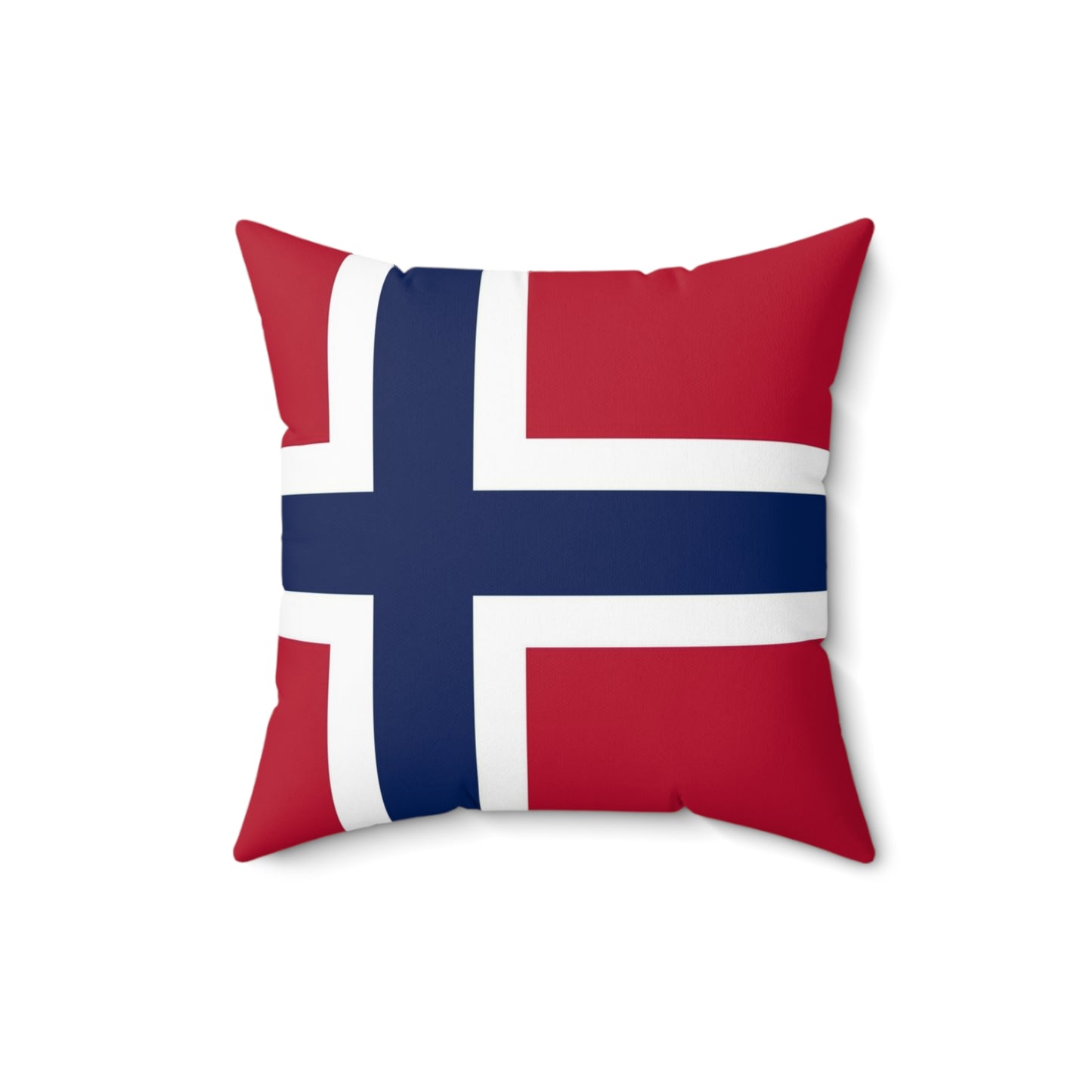 Norwegian Flag Square Pillow | Cozy Home Decor