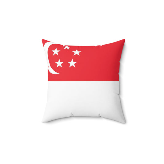 Singapore Flag Throw Pillow - Cozy Home Decoration