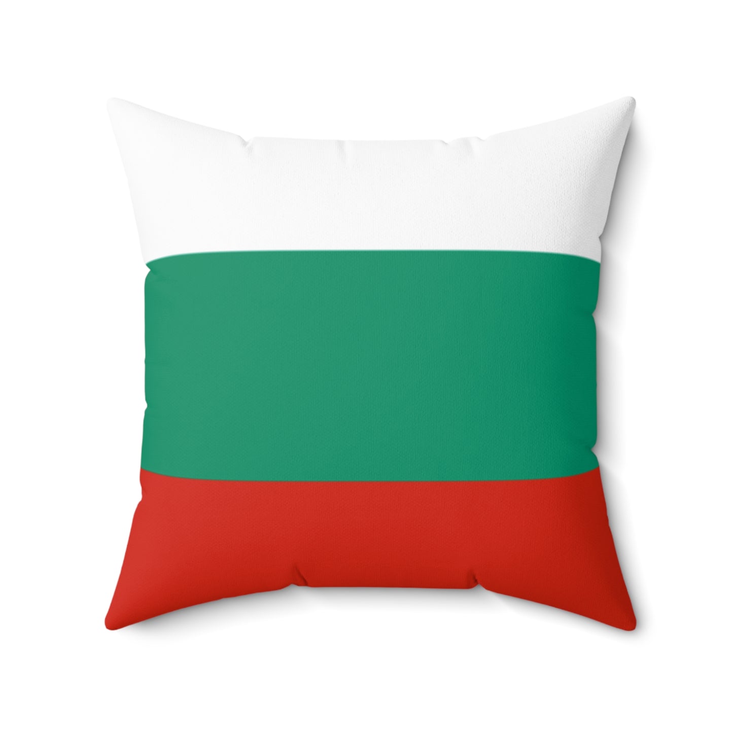 Bulgaria Flag Square Pillow | Stylish Spun Polyester Home Decor