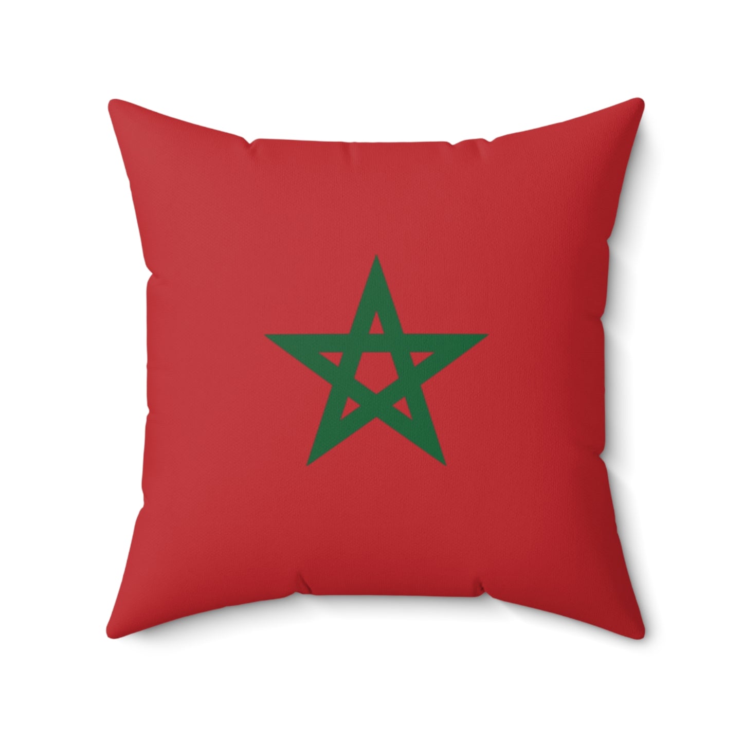 Moroccan Star Throw Pillow | Vibrant Red Decorative Cushion for Home Decor