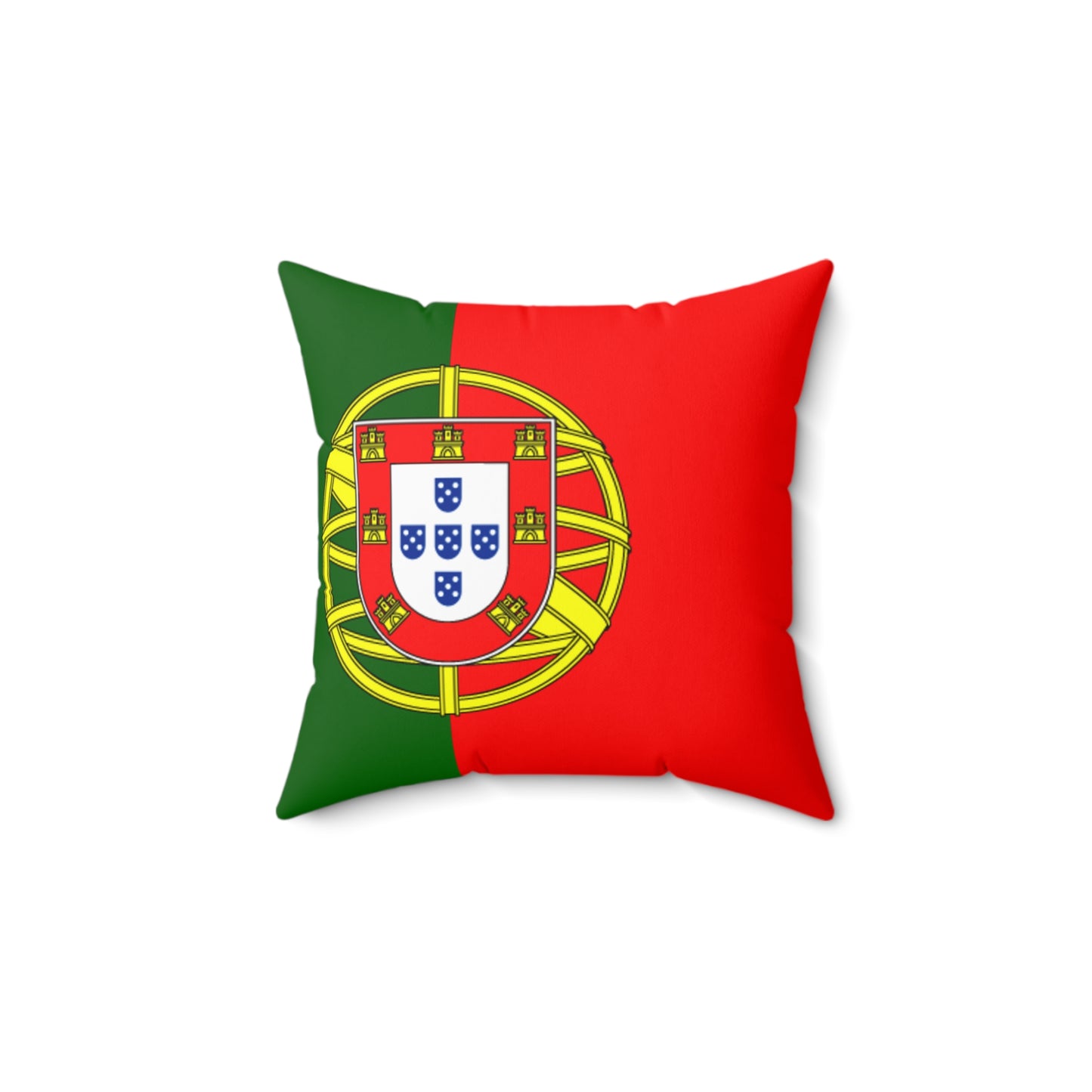 Portugal Flag Decorative Pillow - Spun Polyester Square Cushion for Home Decor