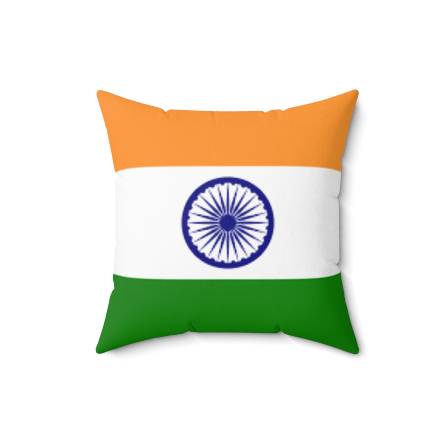 Indian Flag Decorative Pillow - Spun Polyester Square Cushion