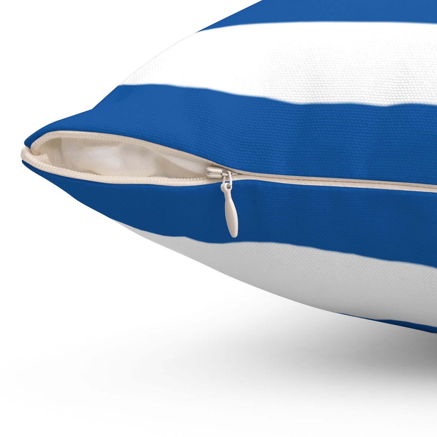 Nautical Greek Flag Throw Pillow - Coastal Home Decor