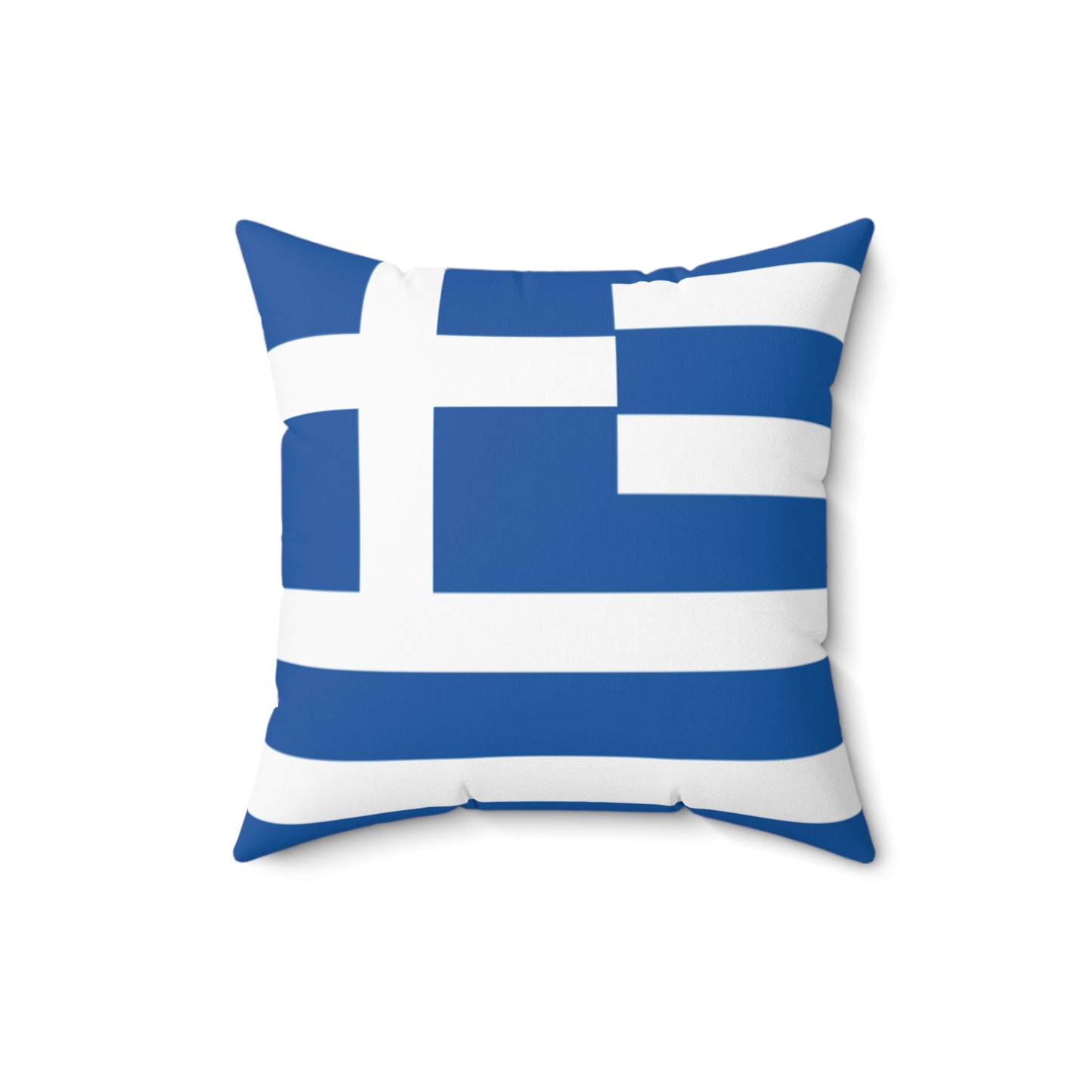 Nautical Greek Flag Throw Pillow - Coastal Home Decor