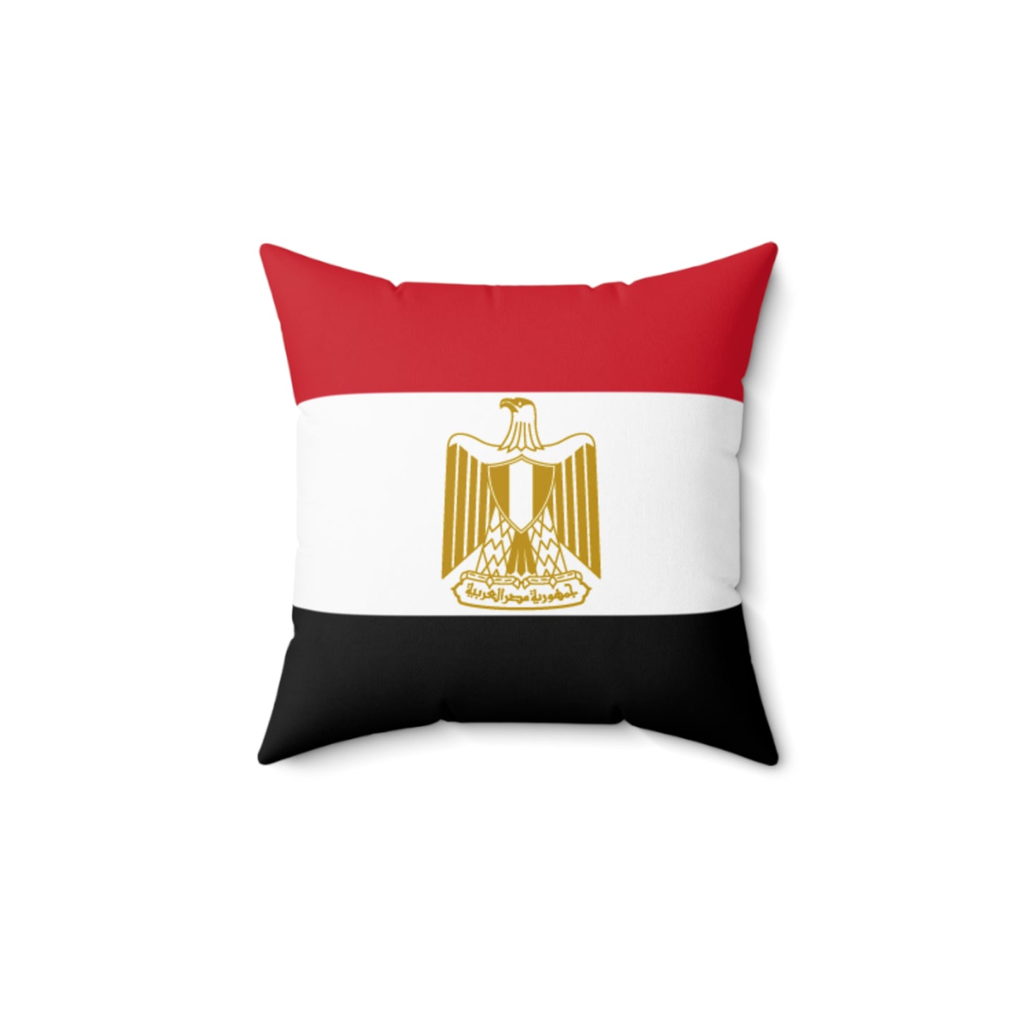 Egyptian Flag Square Pillow – Cozy Decor for Cultural Celebrations