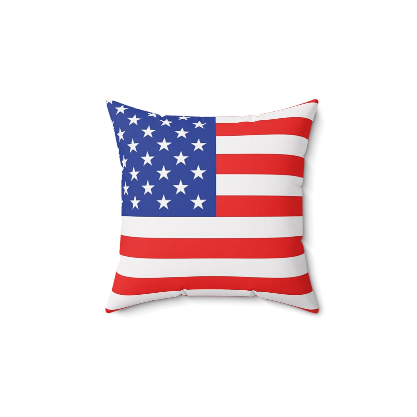 American Flag Square Pillow - Patriotic Home Decor for Fourth of July & Independence Day