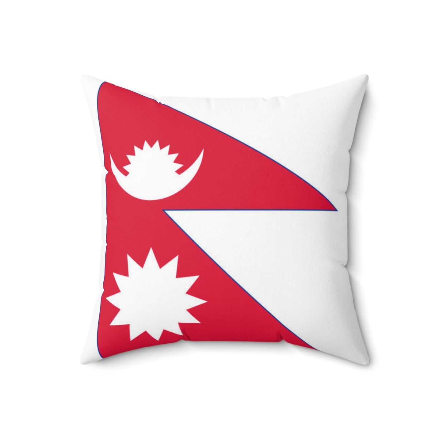 Nepal Flag Square Pillow | Cozy Home Decor for Travel Enthusiasts