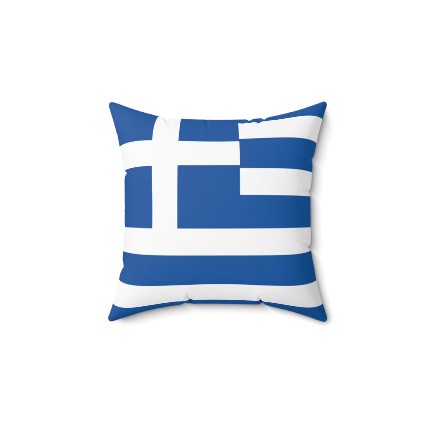 Nautical Greek Flag Throw Pillow - Coastal Home Decor