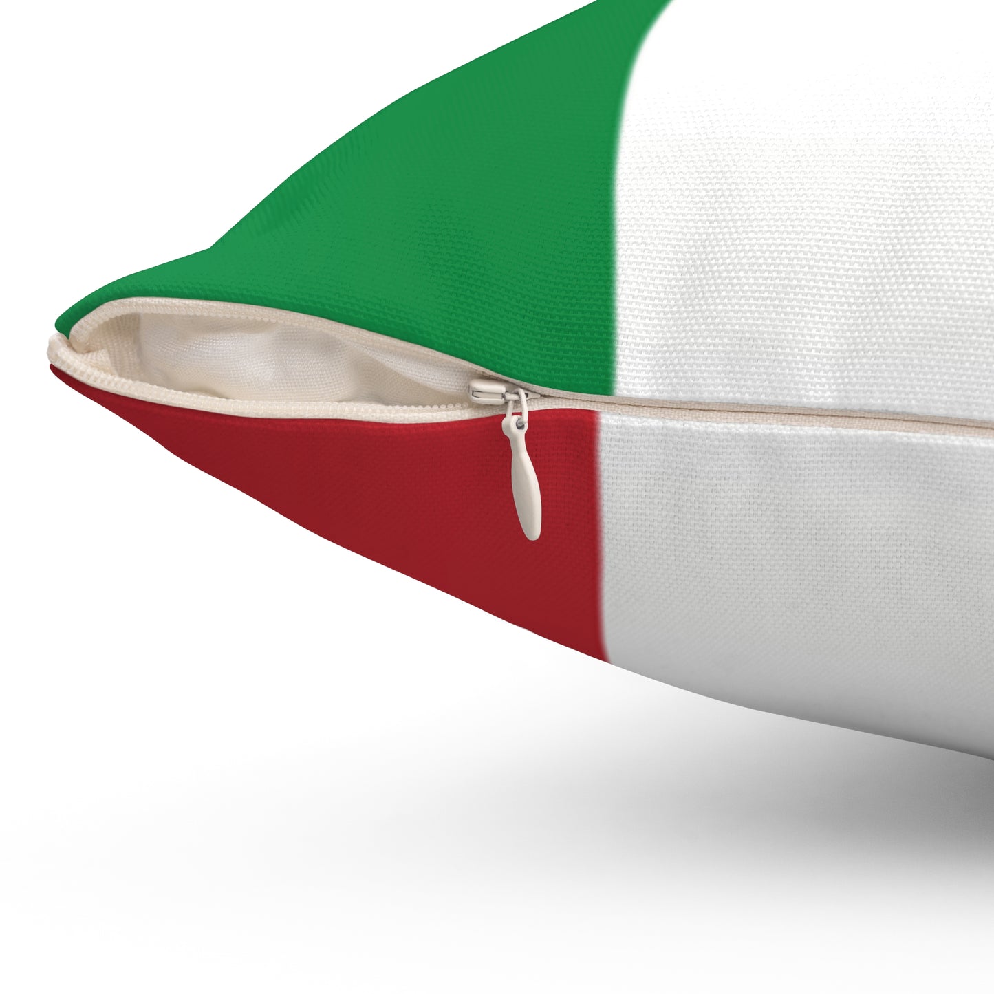 Italian Flag Square Pillow - Cozy Home Decor