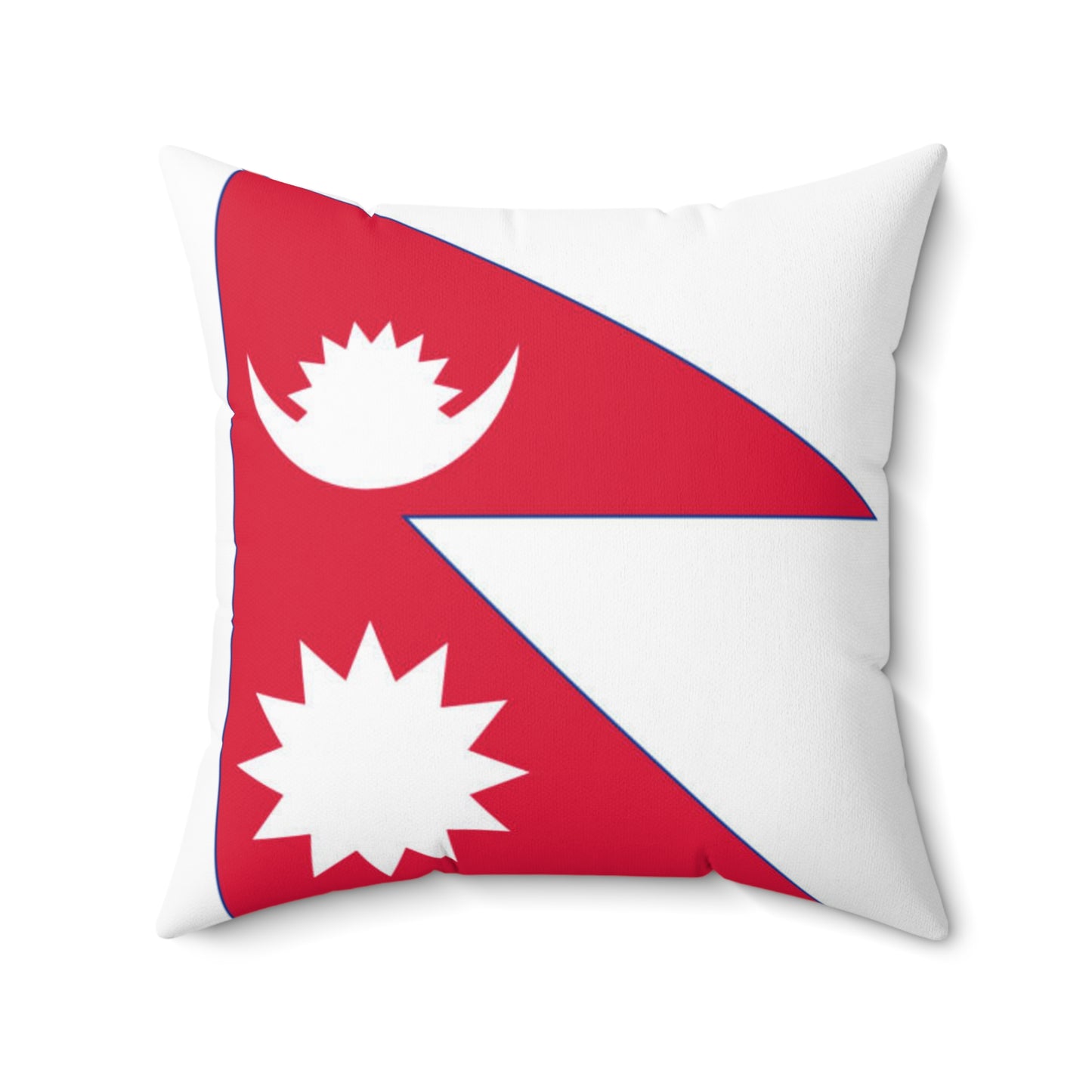 Nepal Flag Square Pillow | Cozy Home Decor for Travel Enthusiasts