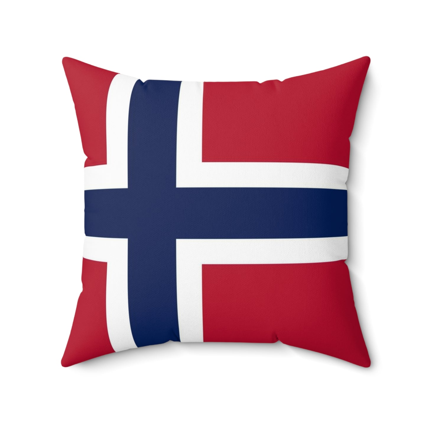 Norwegian Flag Square Pillow | Cozy Home Decor