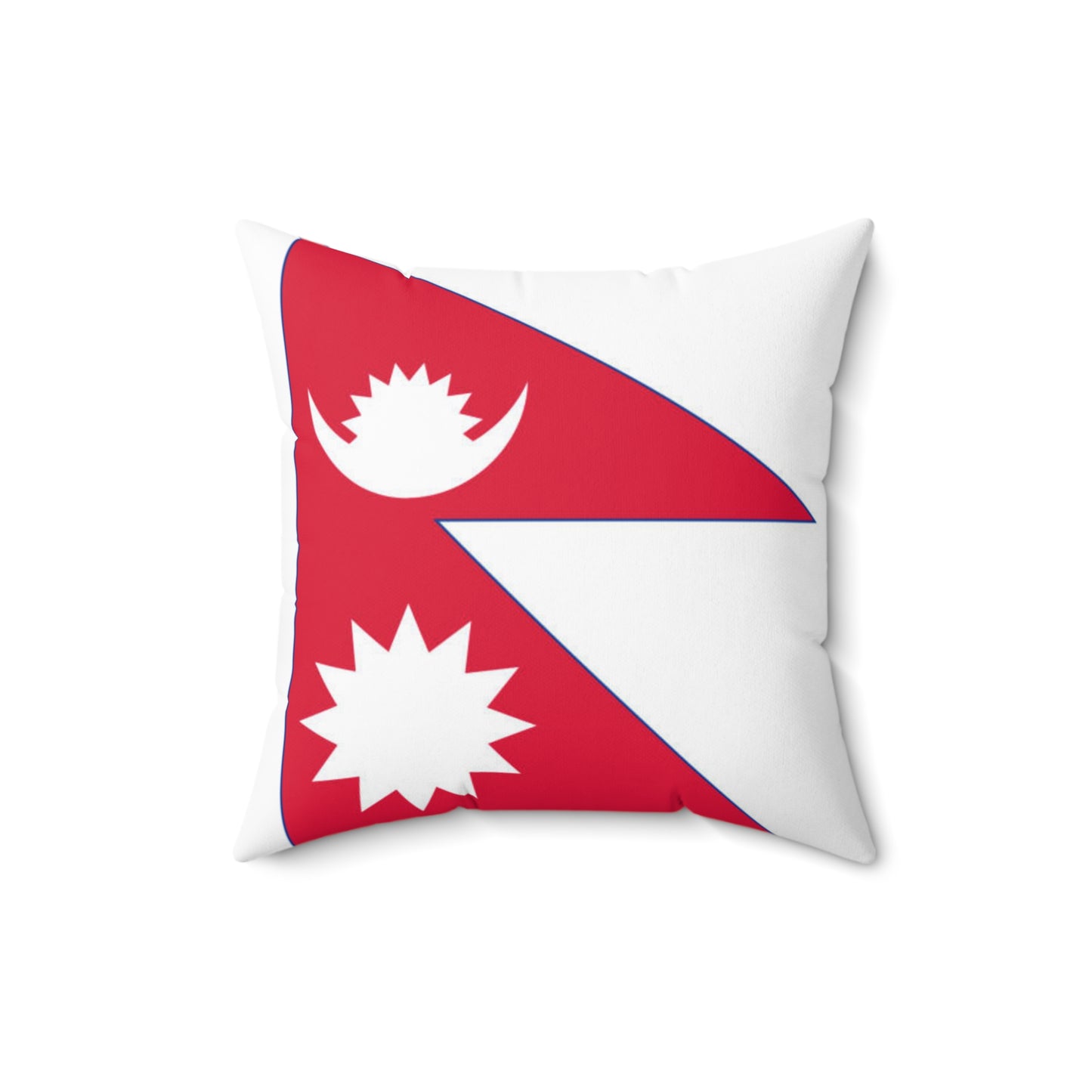 Nepal Flag Square Pillow | Cozy Home Decor for Travel Enthusiasts