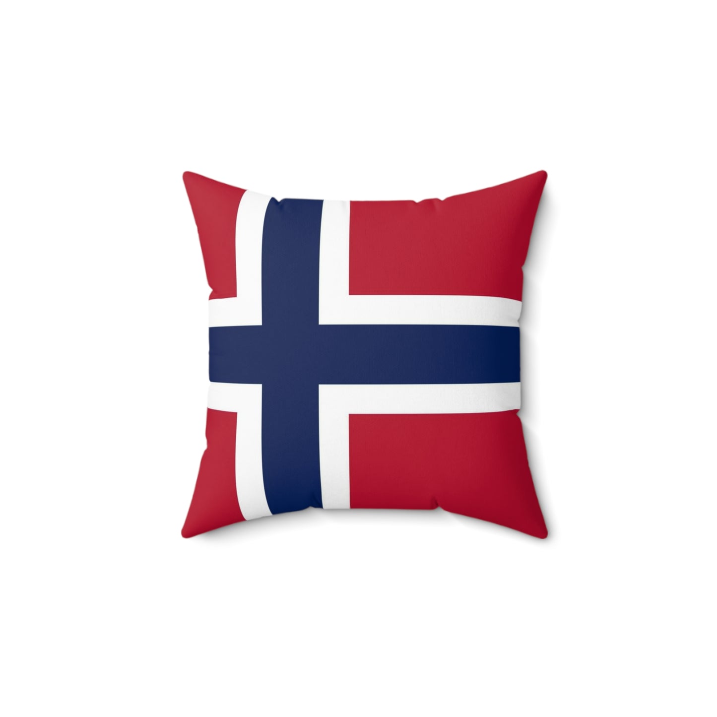 Norwegian Flag Square Pillow | Cozy Home Decor