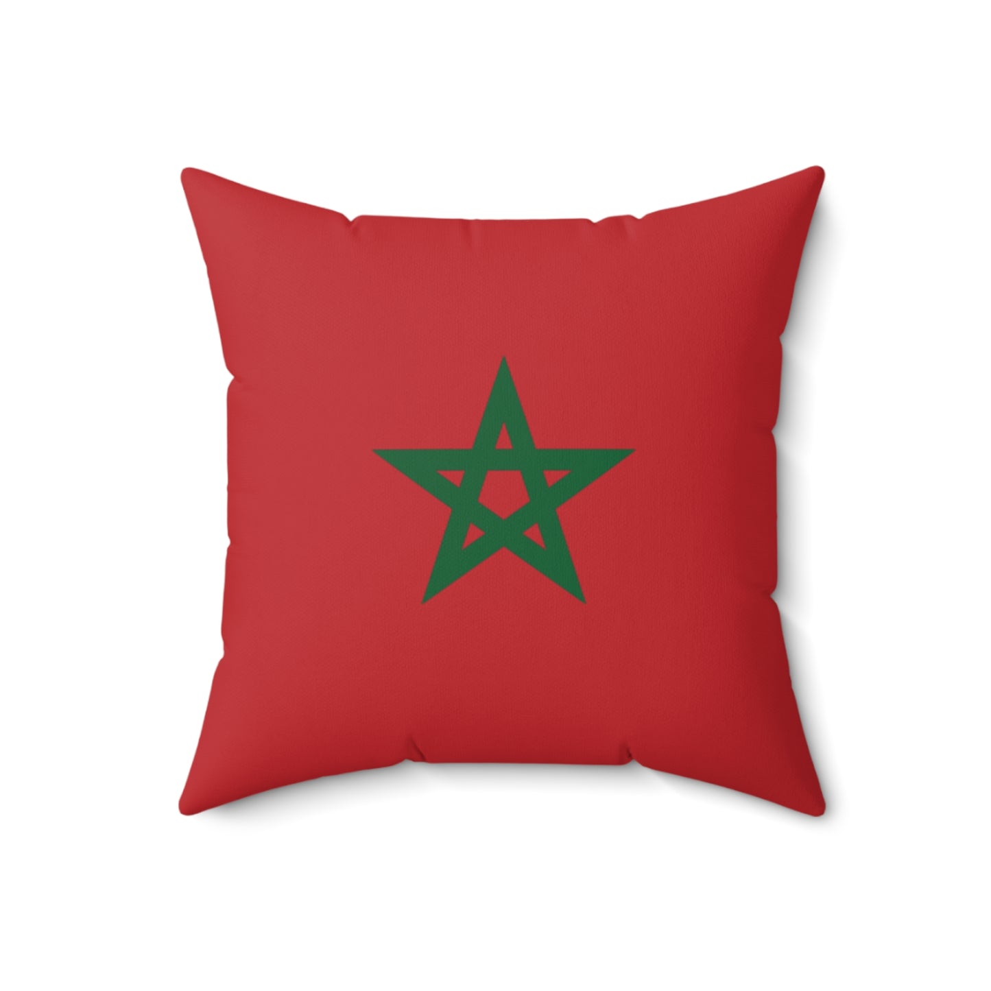 Moroccan Star Throw Pillow | Vibrant Red Decorative Cushion for Home Decor