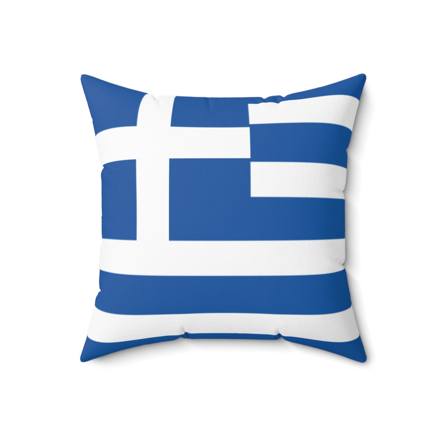 Nautical Greek Flag Throw Pillow - Coastal Home Decor