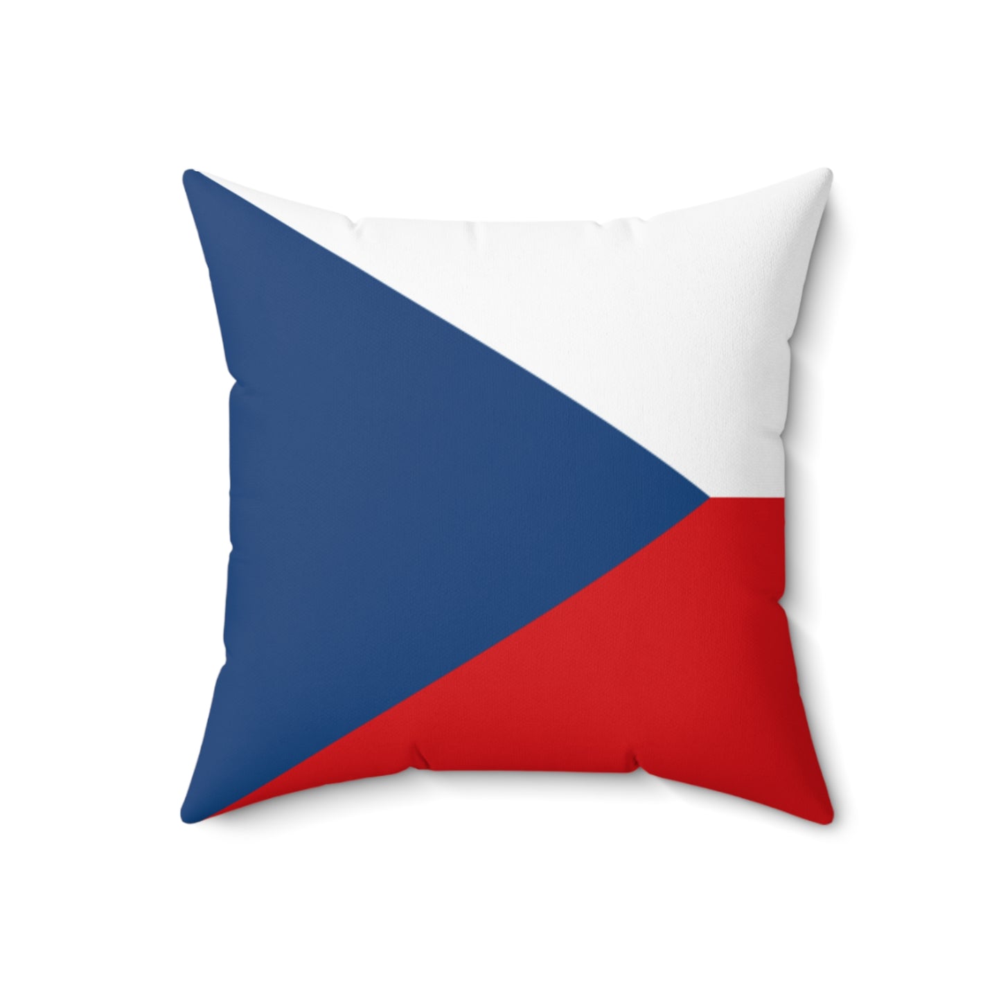 Czech Flag Decorative Pillow - Spun Polyester Square Cushion for Home Decor