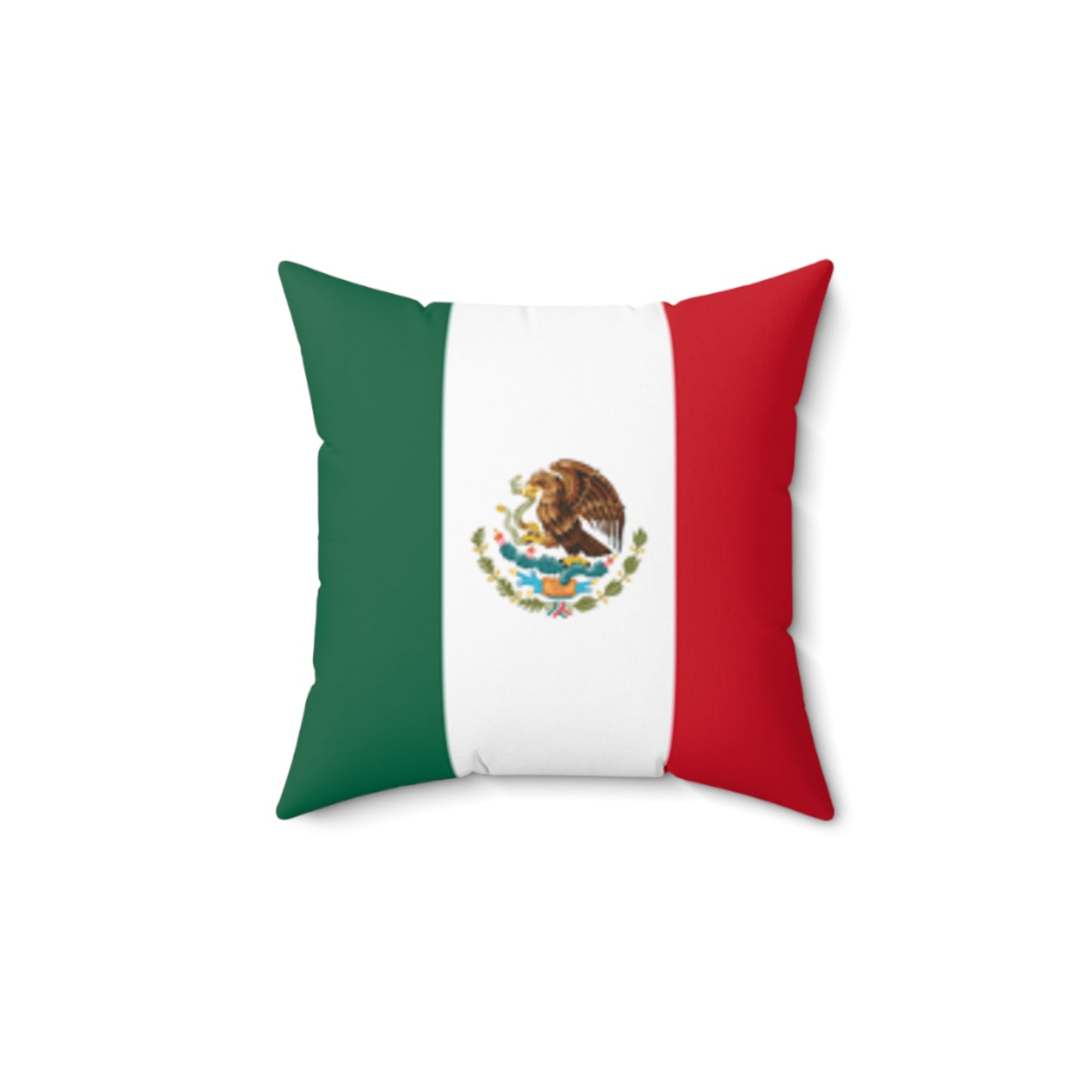 Mexican Flag Square Pillow - Cozy Decorative Cushion for Home Décor