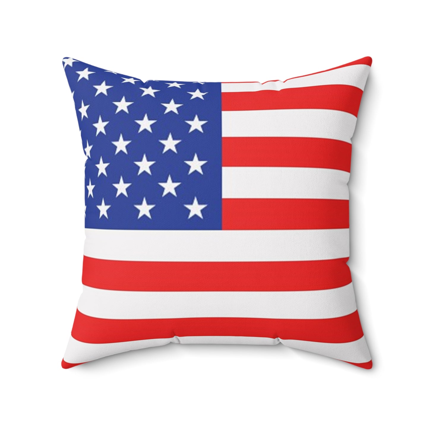 American Flag Square Pillow - Patriotic Home Decor for Fourth of July & Independence Day