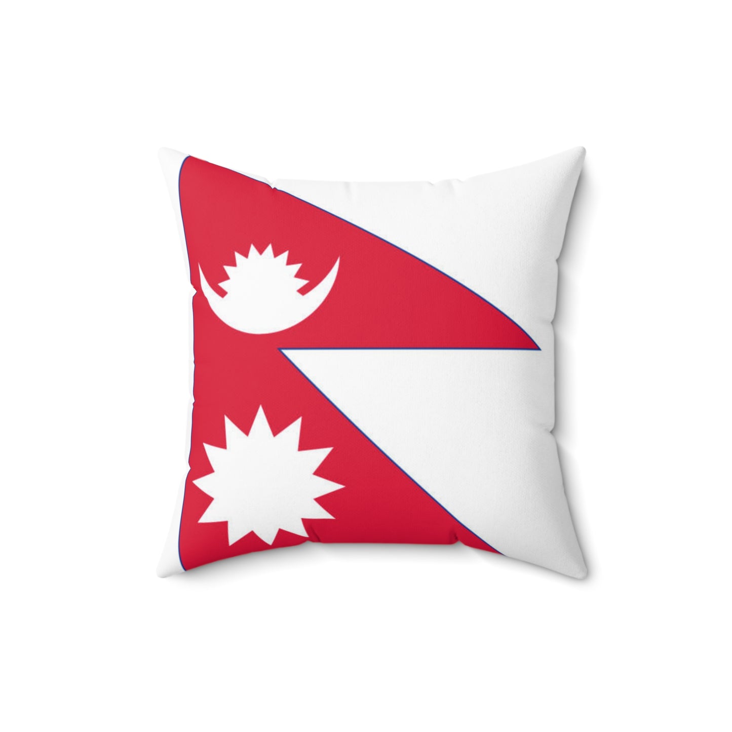 Nepal Flag Square Pillow | Cozy Home Decor for Travel Enthusiasts